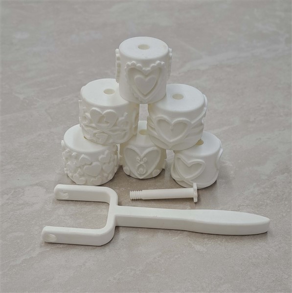 Roller set 4 Debossed